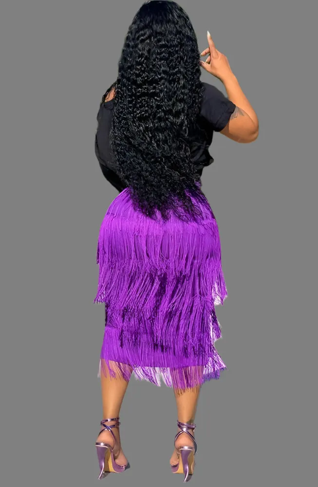 MARDI GRAS Tassel Jazzy Lynn skirt