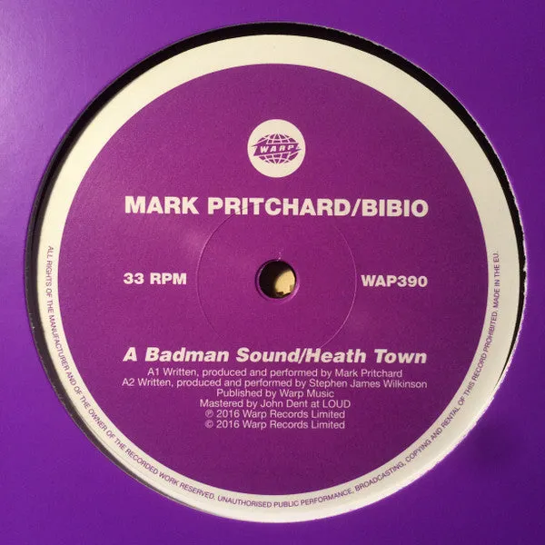 Mark Pritchard / Bibio / Chris Clark - A Badman Sound / Heath Town / Inf Inf Inf Inf