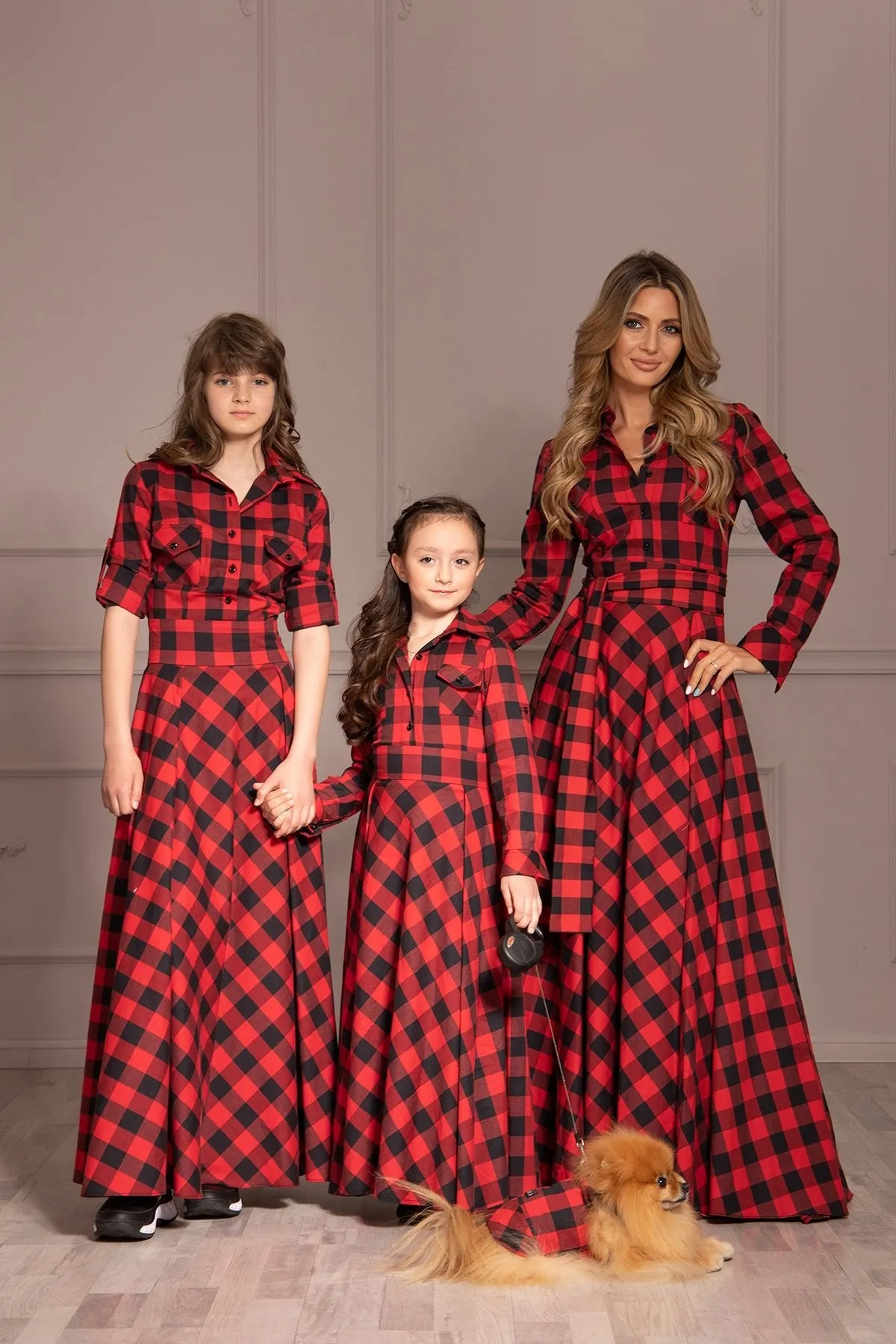 MATCHING GIRL'S PLAID DRESS