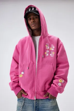 MEDM QUILTED ZIPPER HOODIE