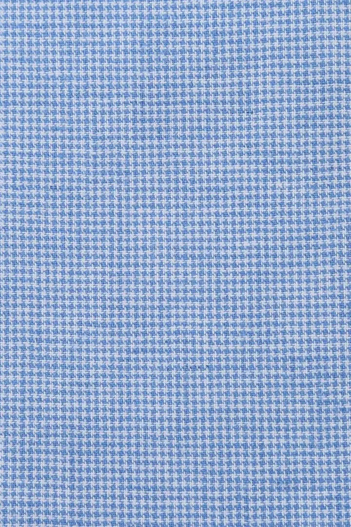 Mens Classic Two Button Linen & Cotton Summer Sport Coat Sky Blue Blazer Houndstooth
