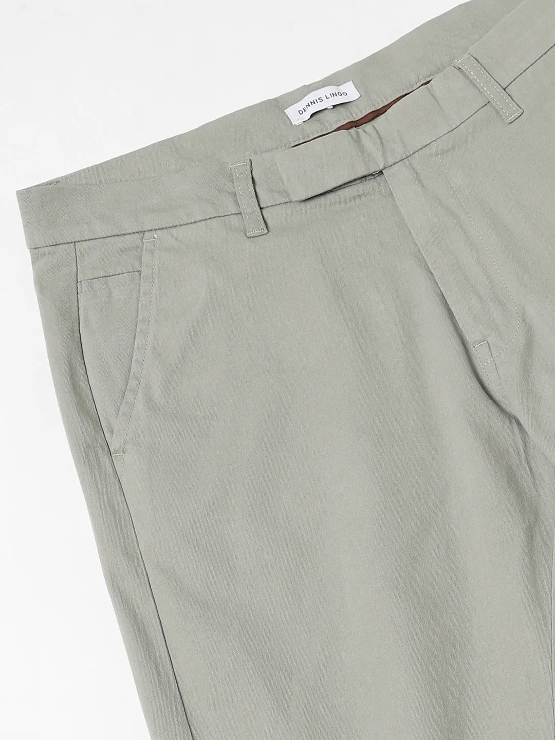 Men's Green Slim Fit Chinos Trousers
