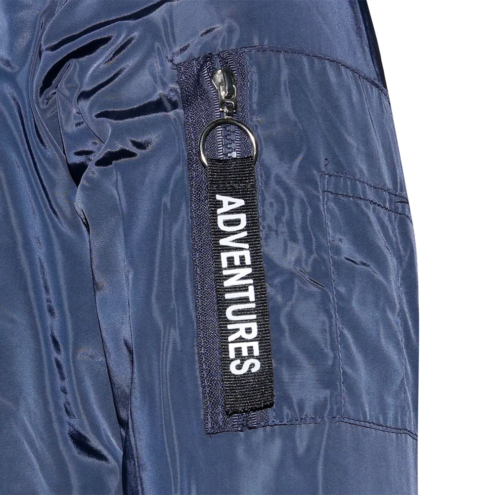 Mens Zip Bomber Jacket Side Pockets Zipper Adventures Regular Fit