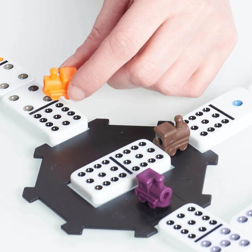 Mexican Train Dominoes - Mexican Dominoes in Wooden Box