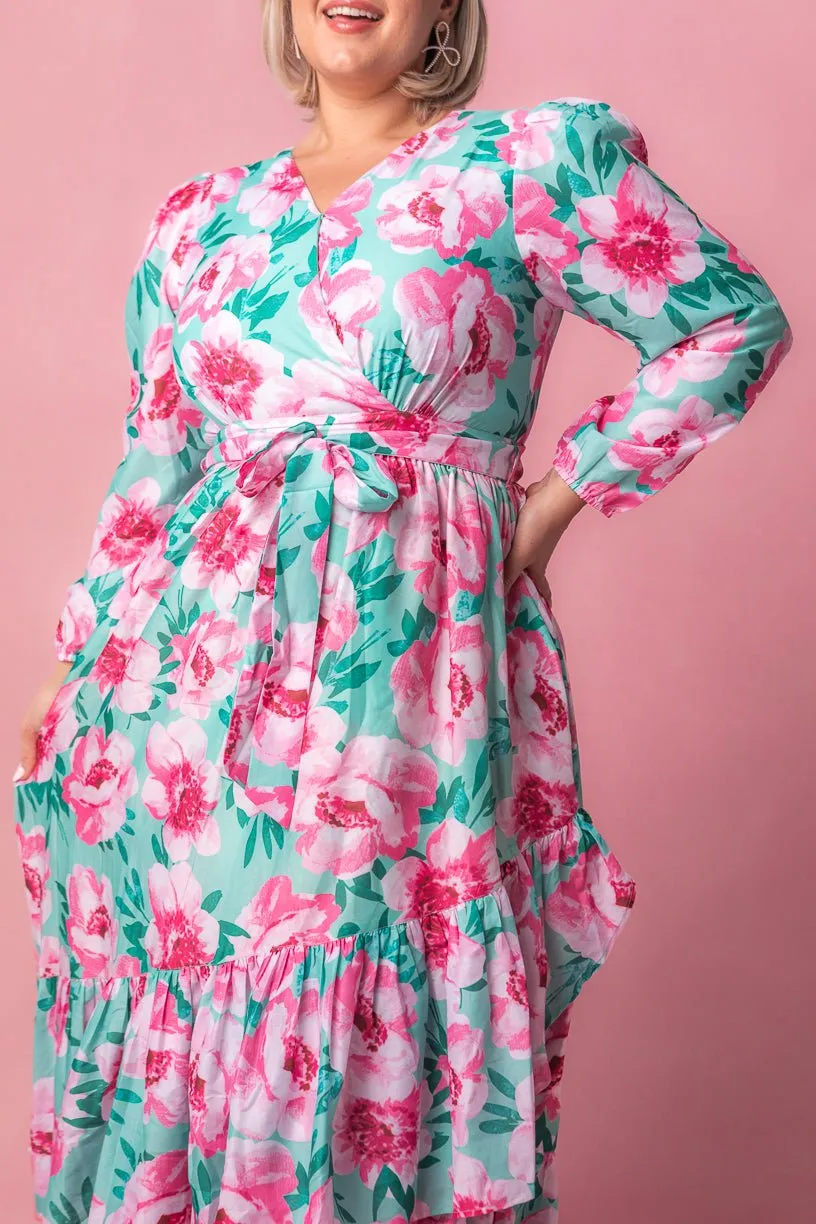 Mi Amor Dress in Green - FINAL SALE