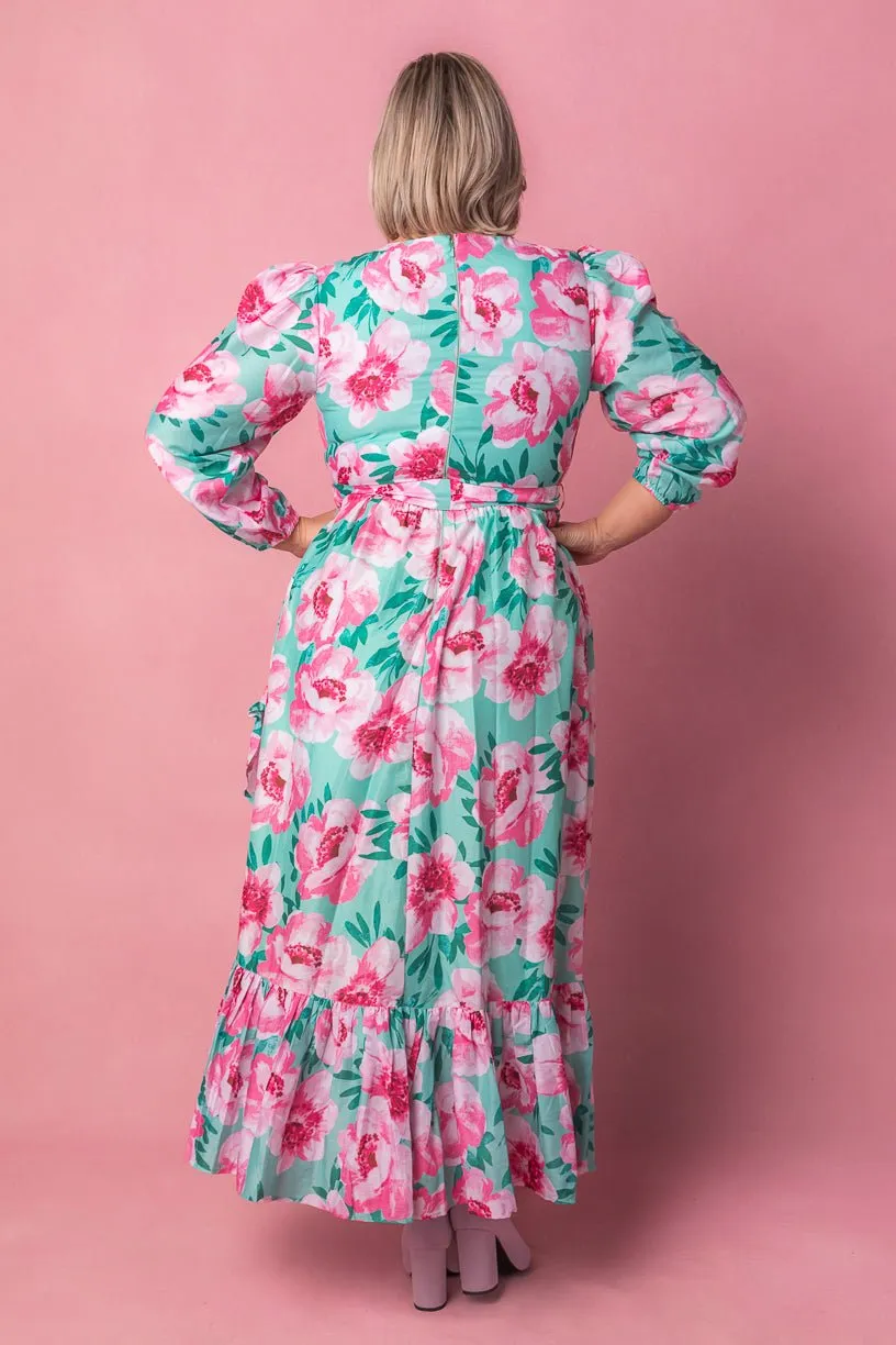 Mi Amor Dress in Green - FINAL SALE