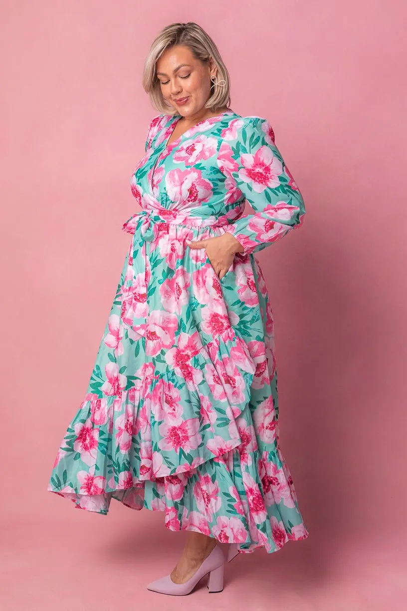 Mi Amor Dress in Green - FINAL SALE
