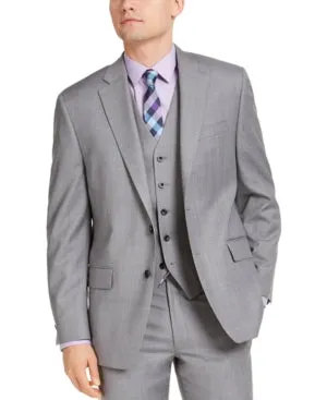 Michael Kors Mens Modern fit Sport Coat Blazer 46 R Grey