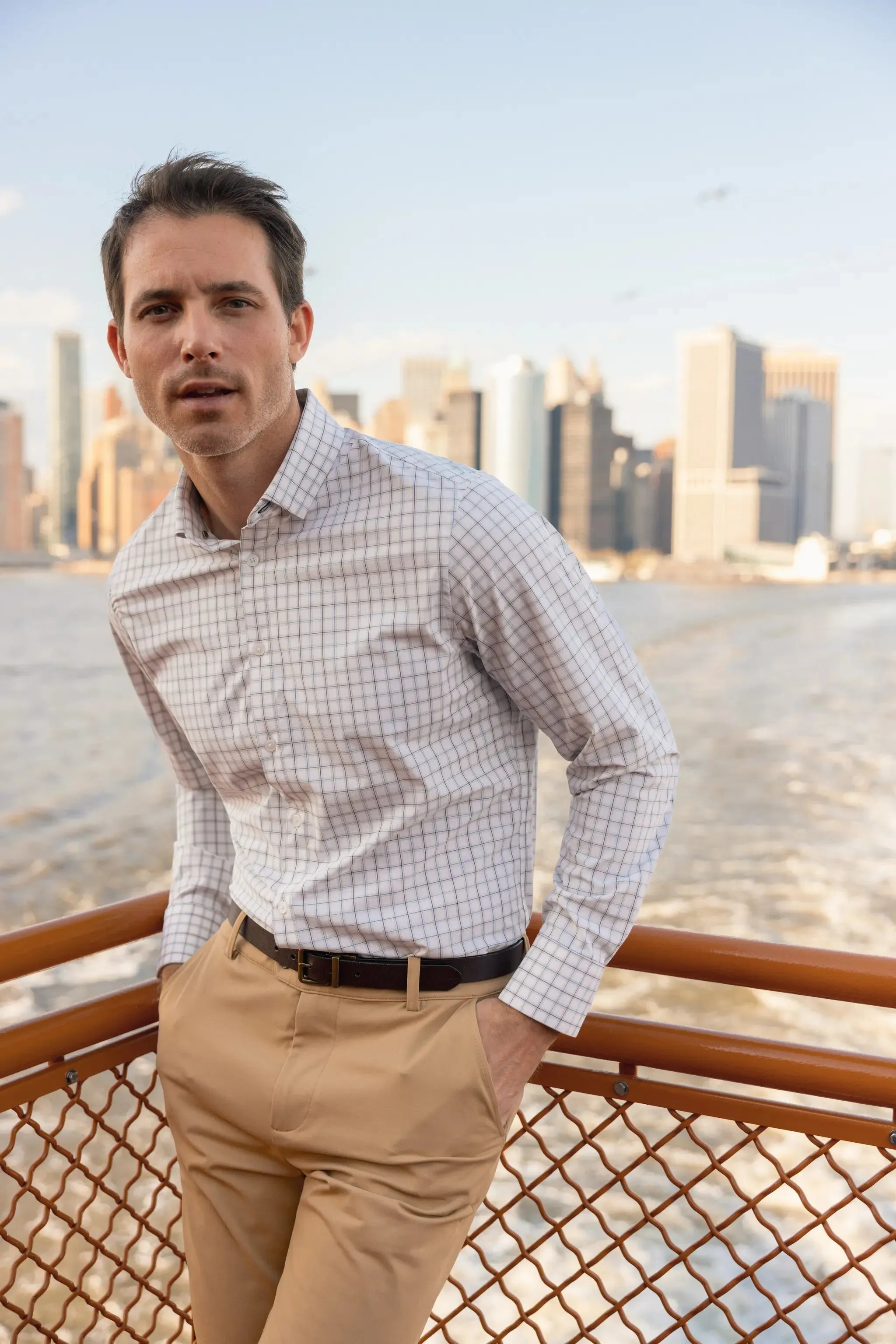 Mizzen Main White Eric Plaid