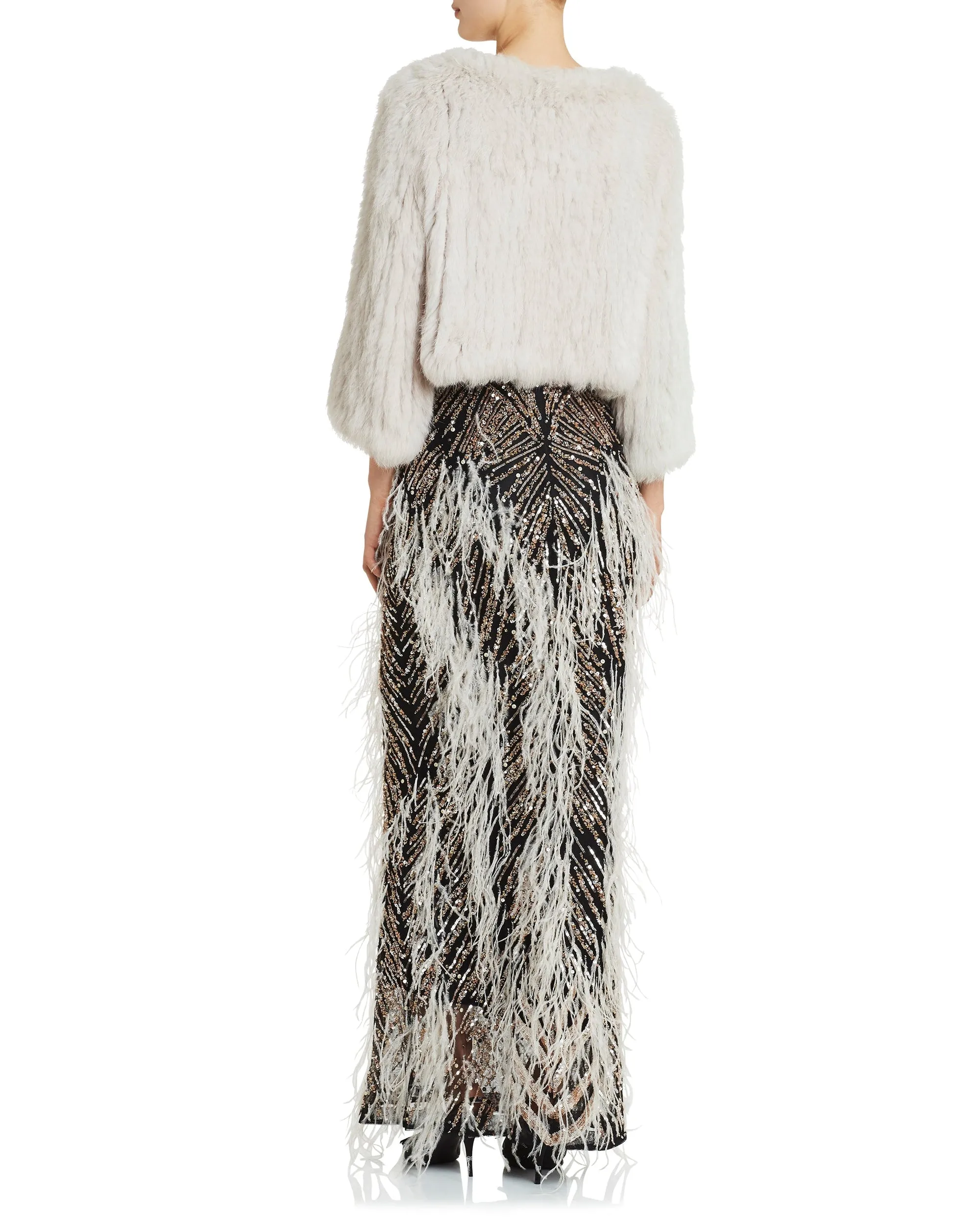 Moss & Spy Fur Bolero - Beige