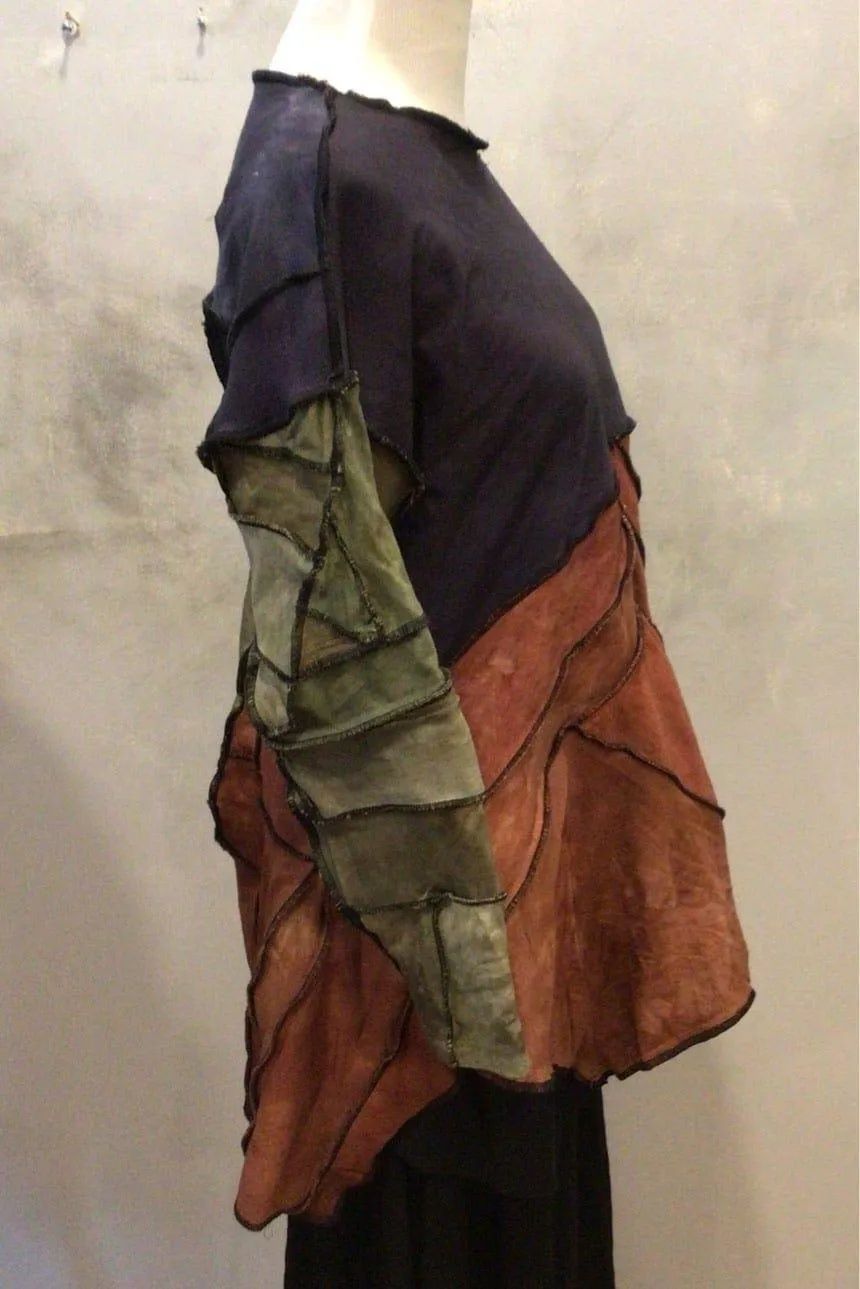 Multi color Hand made Patchwork Tunic