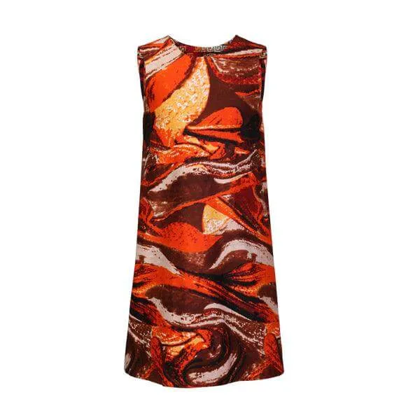 MULTI-COLOUR REVERSIBLE ANKARA DRESS