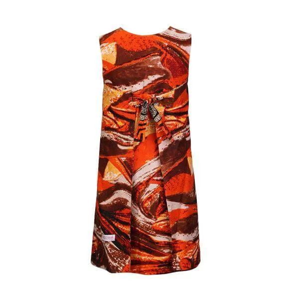 MULTI-COLOUR REVERSIBLE ANKARA DRESS