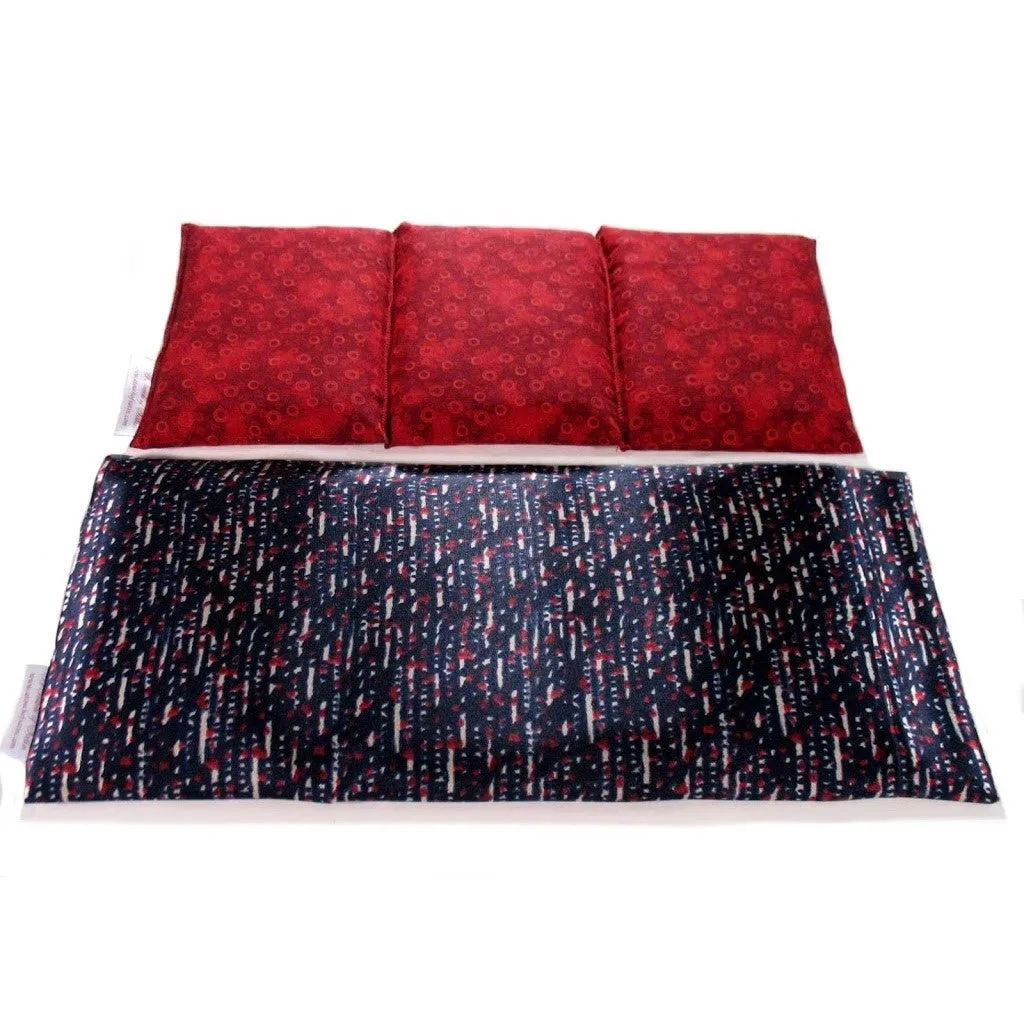 Natural Healing Cold or Heat Wrap. Patriotic Red, White and Blue Cover