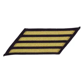 NAVY Men Enlisted Service Stripes: 4 - Standard Gold on Blue
