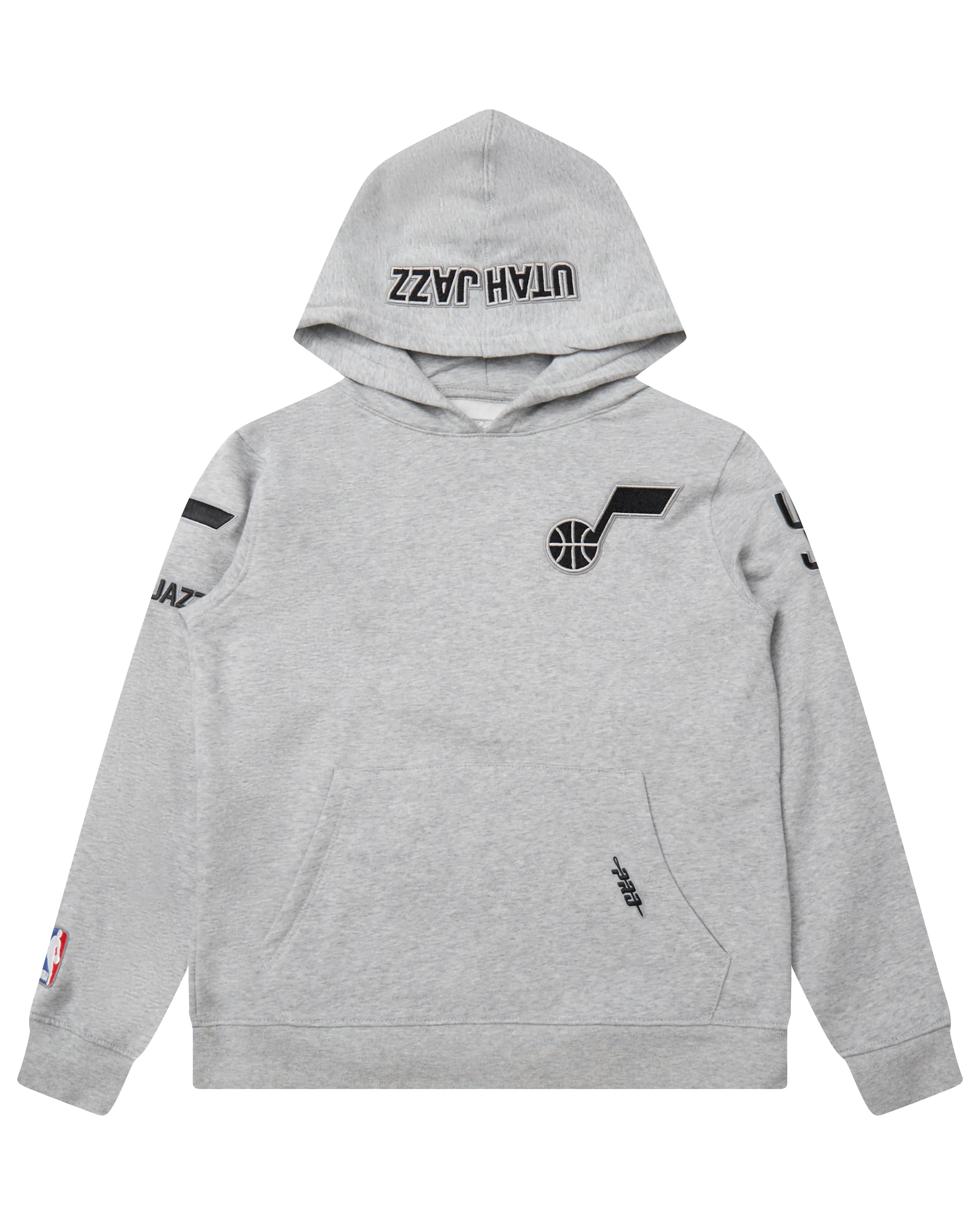 NBA UTAH JAZZ CLASSIC BIG BOYS FLC PO HOODIE (HEATHER GREY)