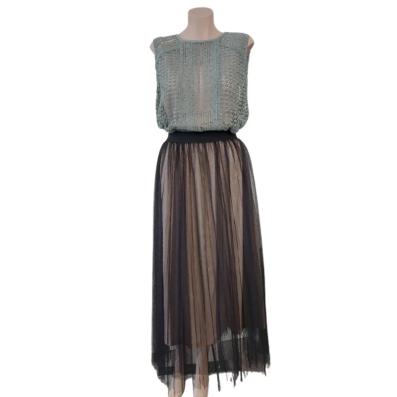 NEW black tulle skirt, fits 10-12-14
