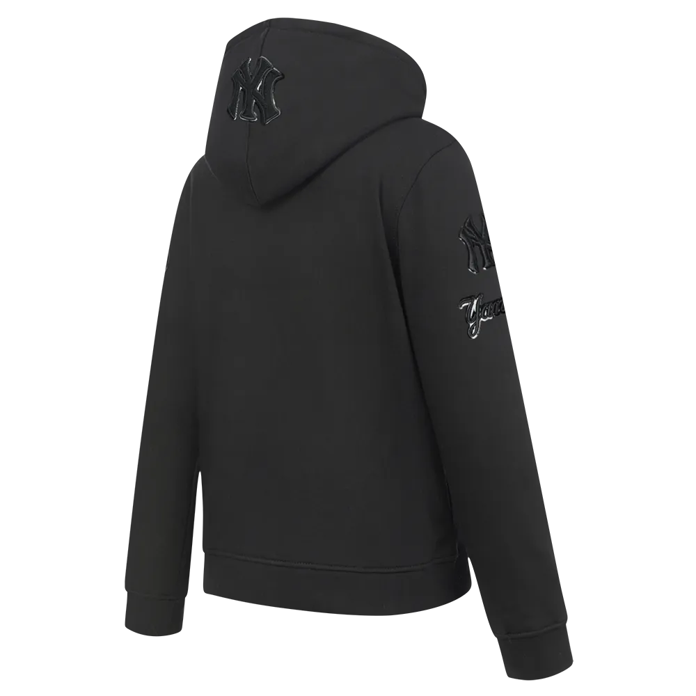 NEW YORK YANKEES TRIPLE BLACK LITTLE BOYS FLC PO HOODIE (BLACK)
