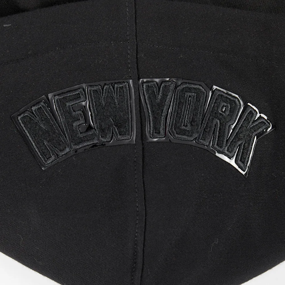 NEW YORK YANKEES TRIPLE BLACK LITTLE BOYS FLC PO HOODIE (BLACK)