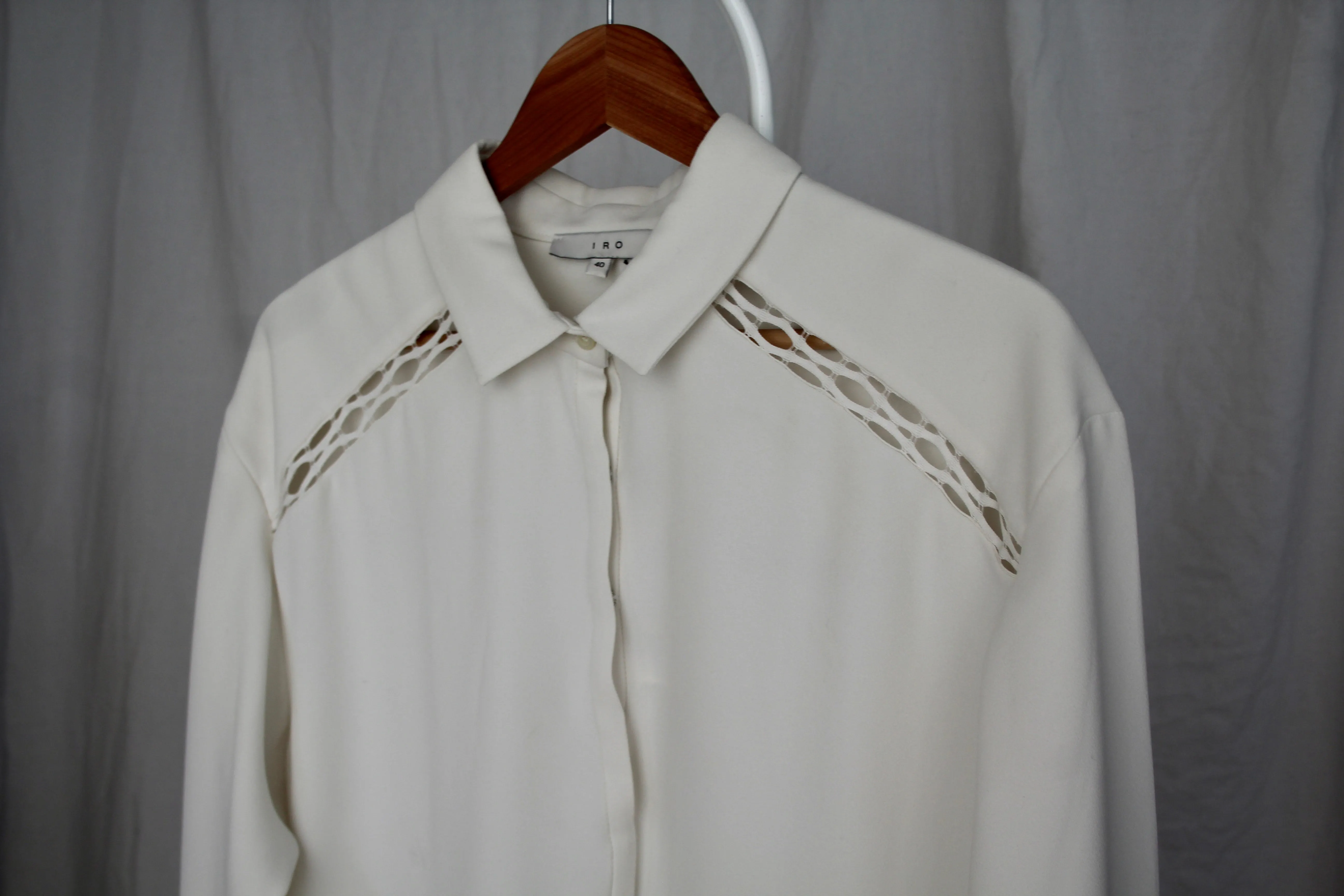 NWT IRO White Shirt Dress - M/L