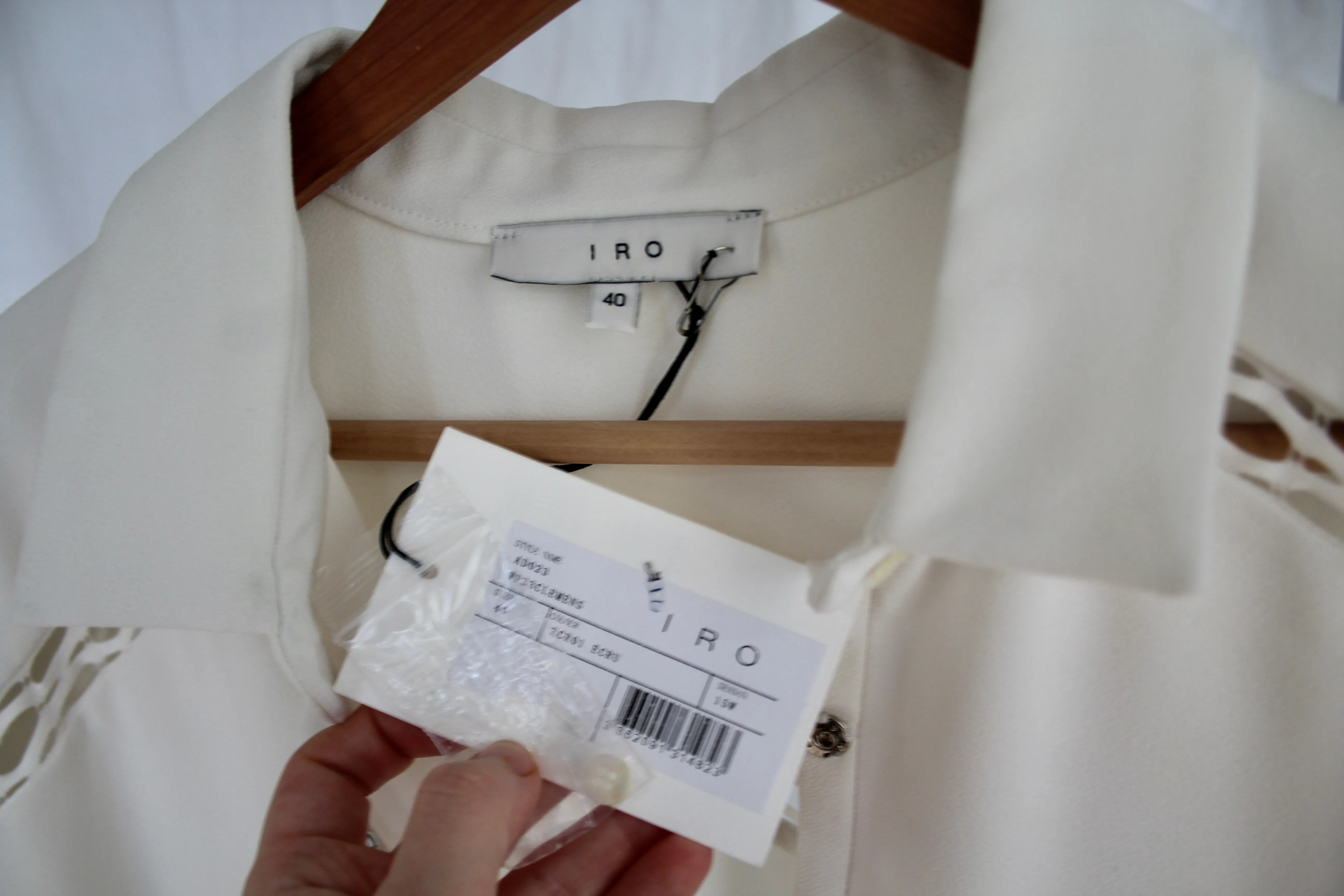 NWT IRO White Shirt Dress - M/L