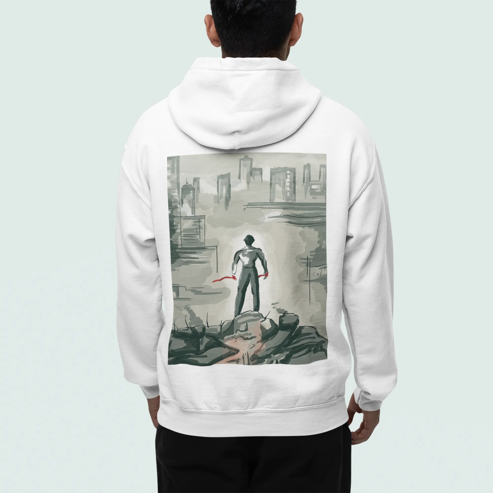 Official Ganapath Tiger Watercolor Hoodie