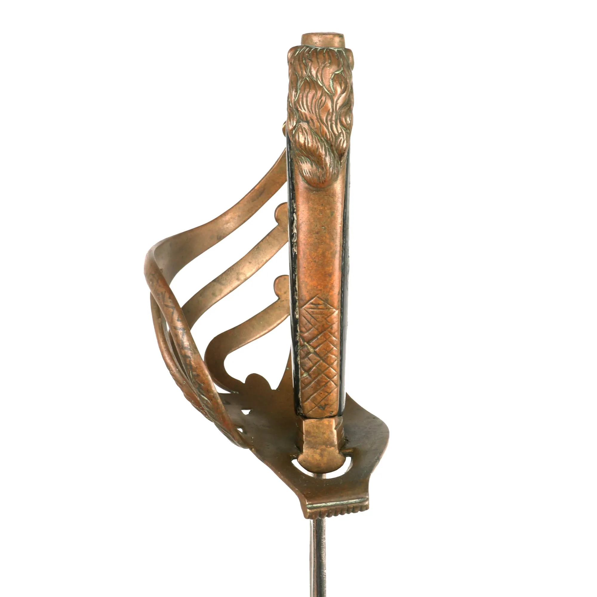 Original Italian WWI Era Regulation Model 1903 Bersaglieri Officers Saber with Scabbard