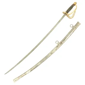 Original U.S. Civil War Model 1860 Light Cavalry Saber with Scabbard - Combat Worn