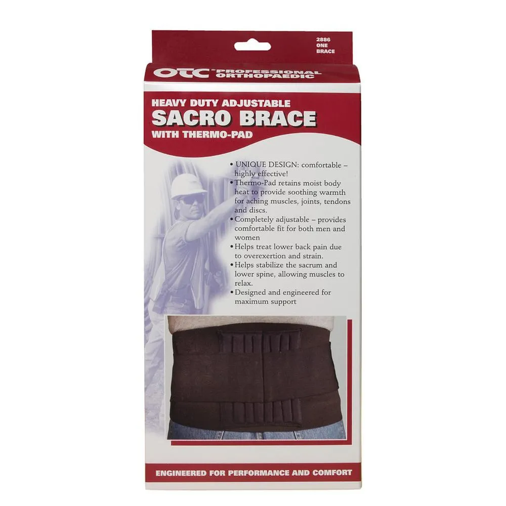 OTC SACRO BRACE W/ THERMO PAD - 2886