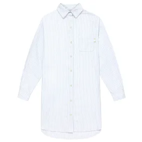 Oxford Stripe Dress Blue