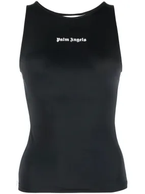 PALM ANGELS WOMEN Track Active Tanktop Black/White