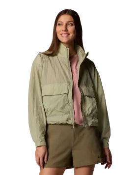 Paracutie Cropped Cargo Windbreaker Jacket in Safari