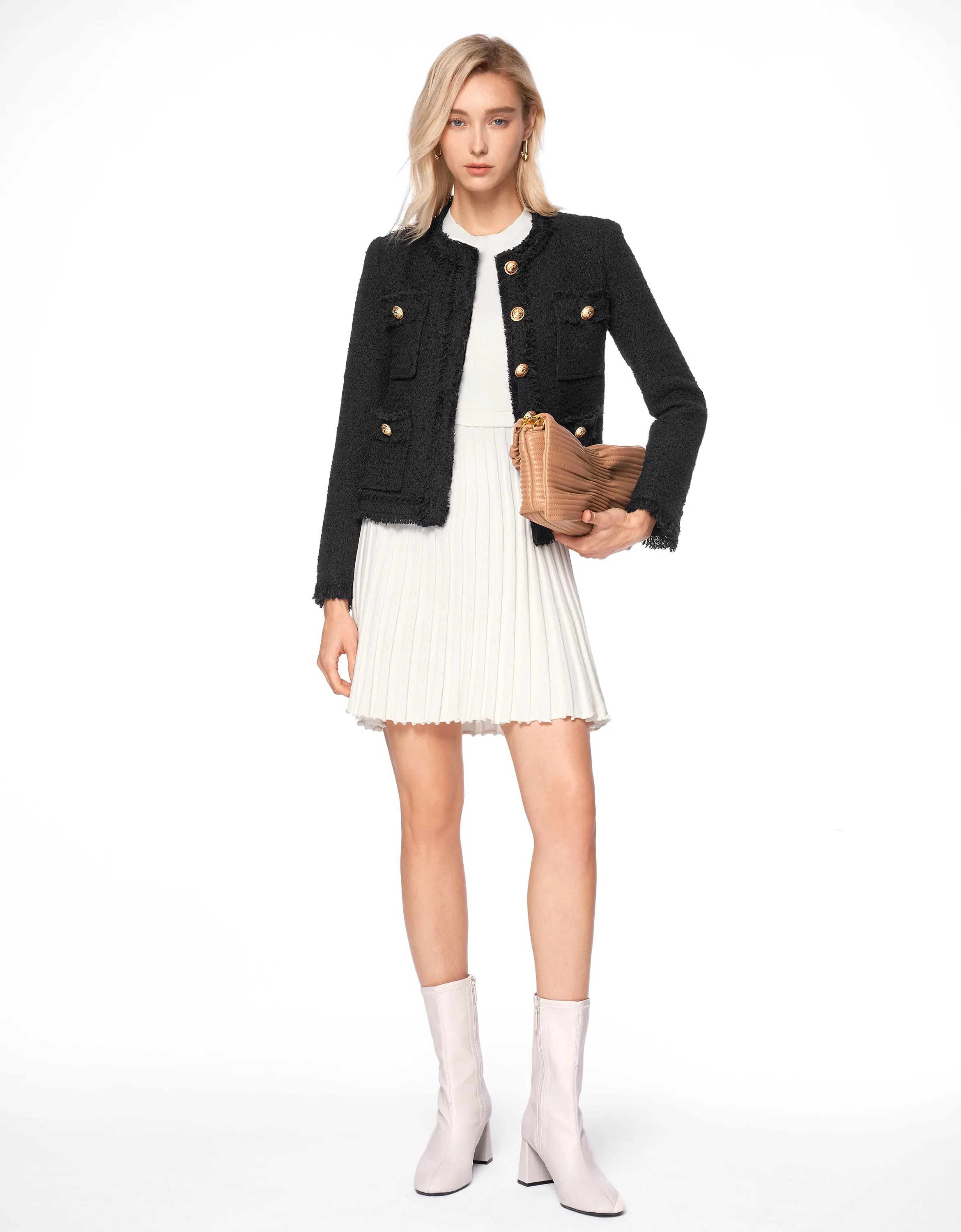 Pleated Bottom Sleeveless Dress