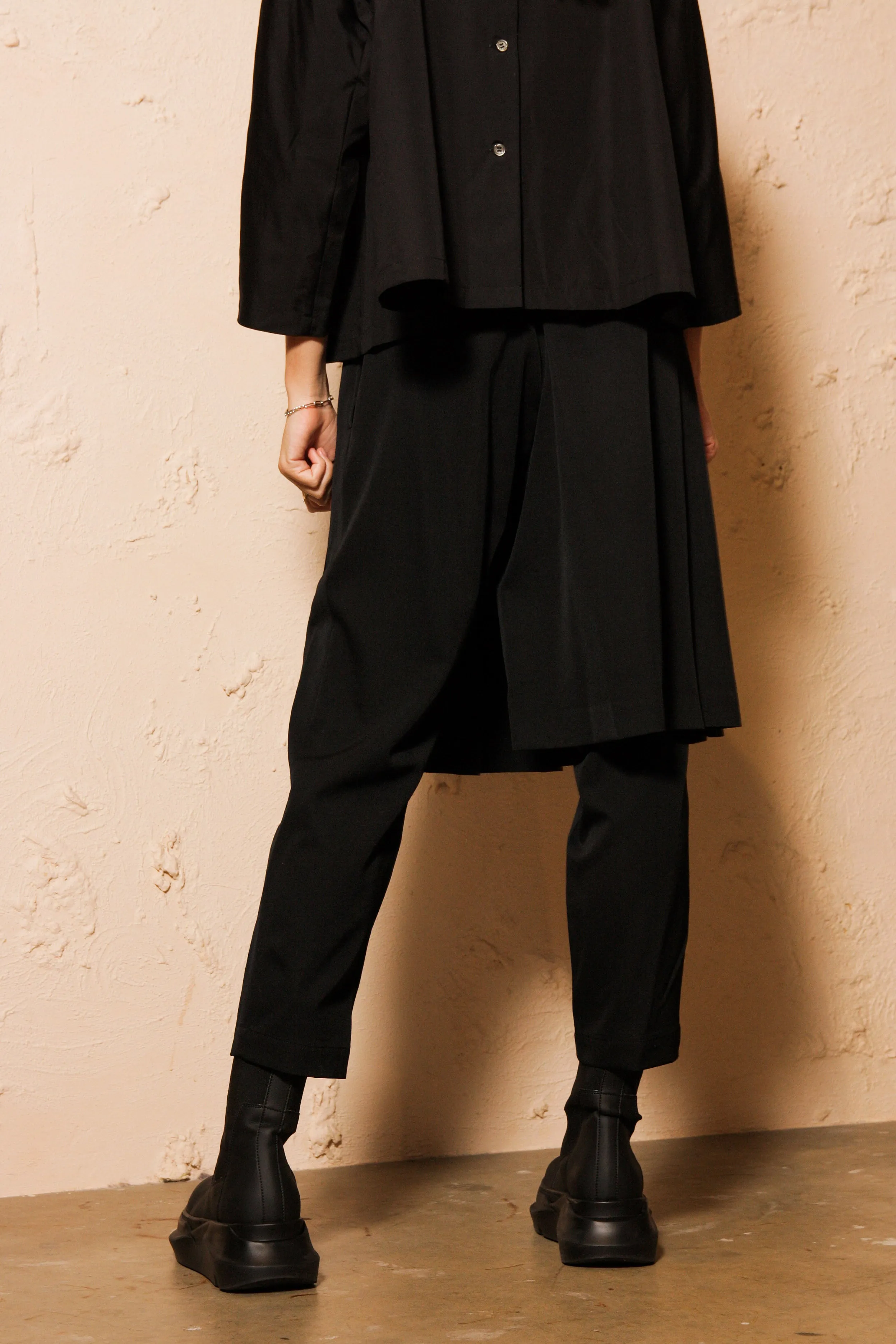 Pleated Skirt Trouser
