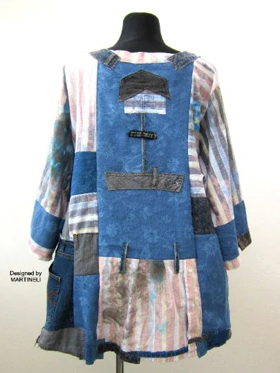 Plus Size Clothing 3XL Patchwork Denim Shirt Dress