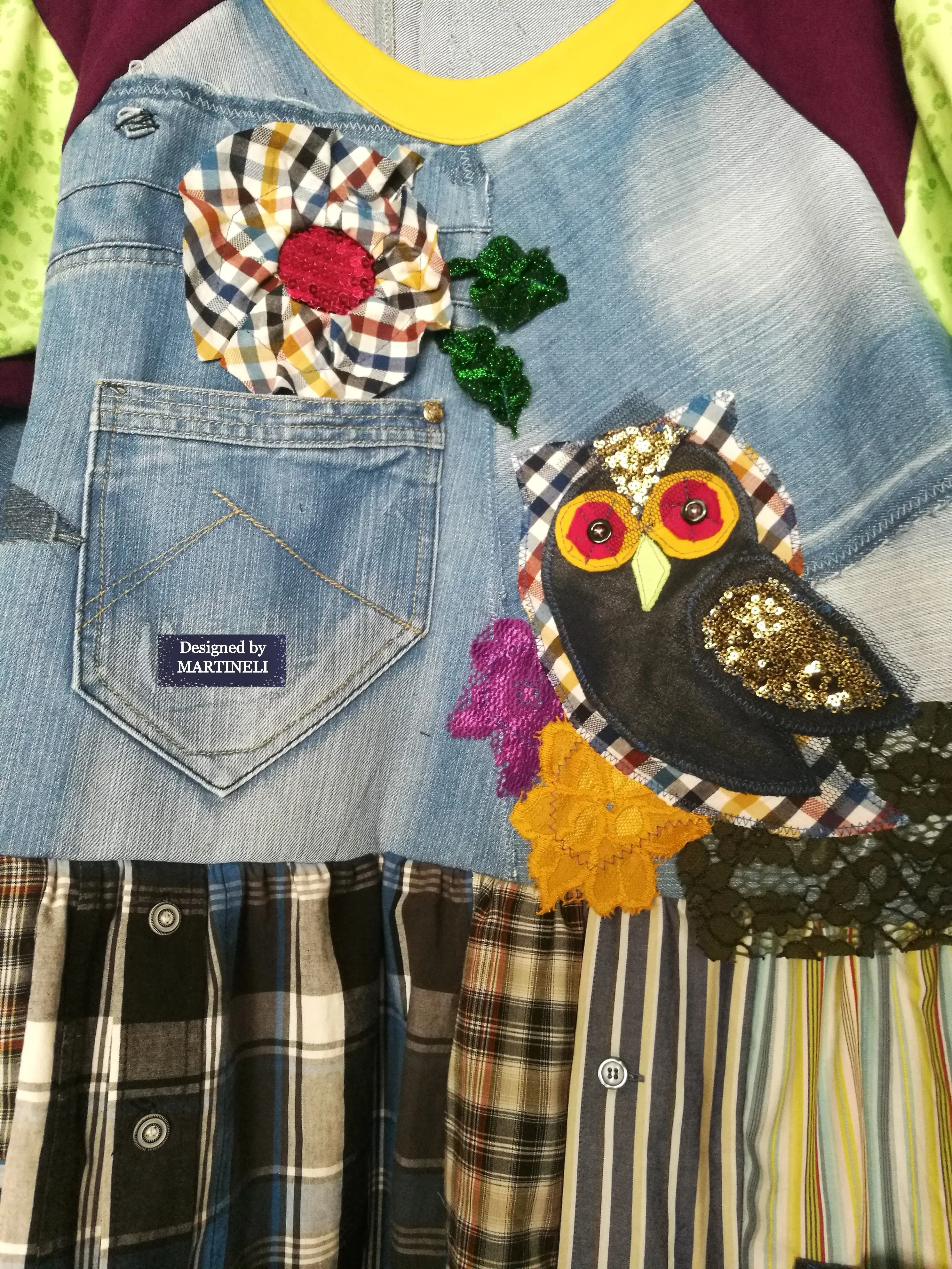 Plus Size Denim Dress 2XL Boho Style T-Shirt Dress
