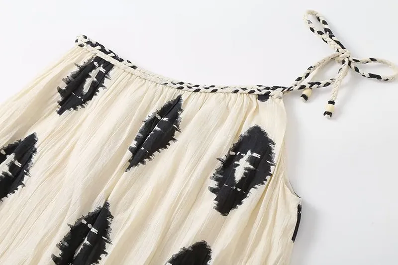 Pre Order:  One Shoulder Printed Dress