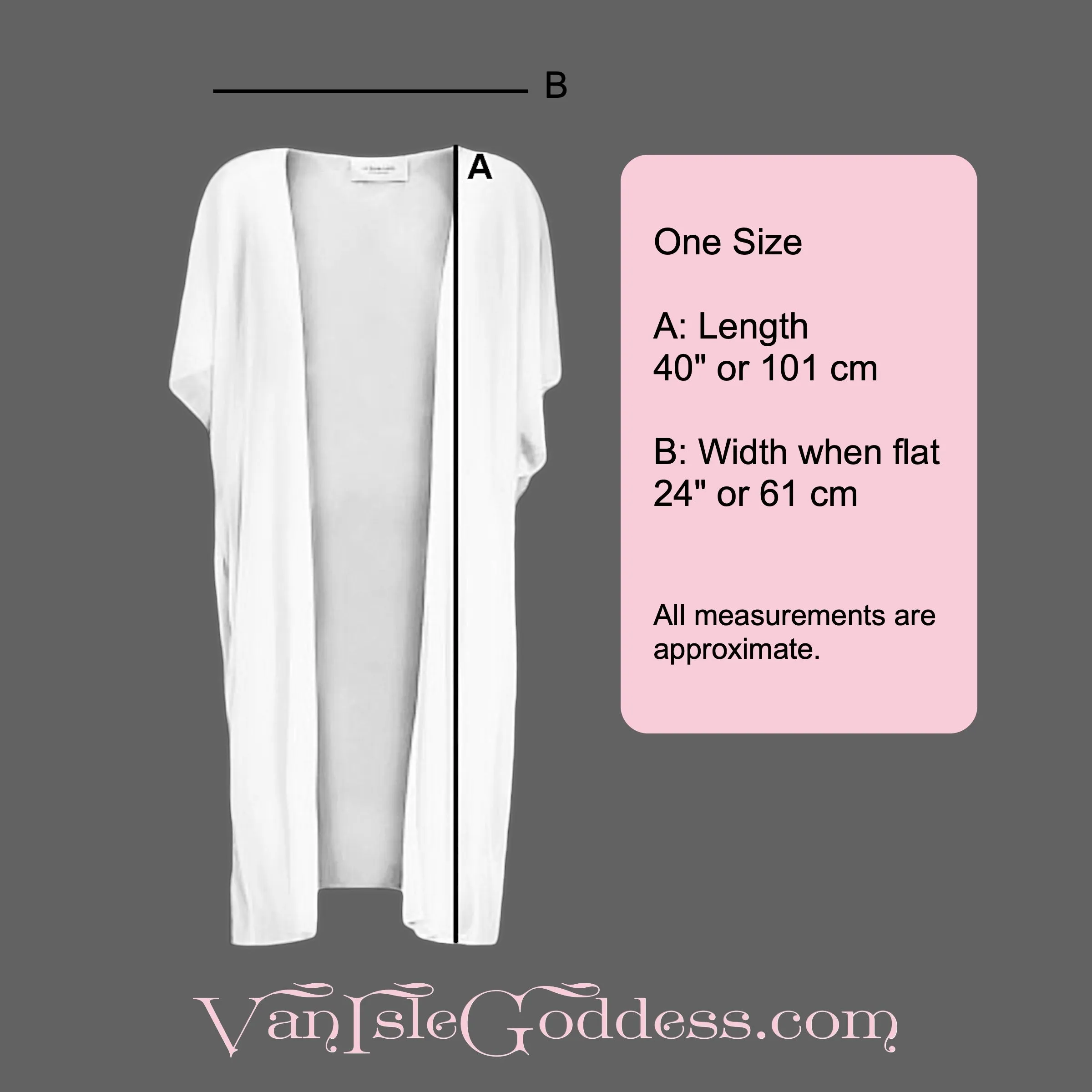 Qualicum Beach Short Sleeve Kimono Wrap