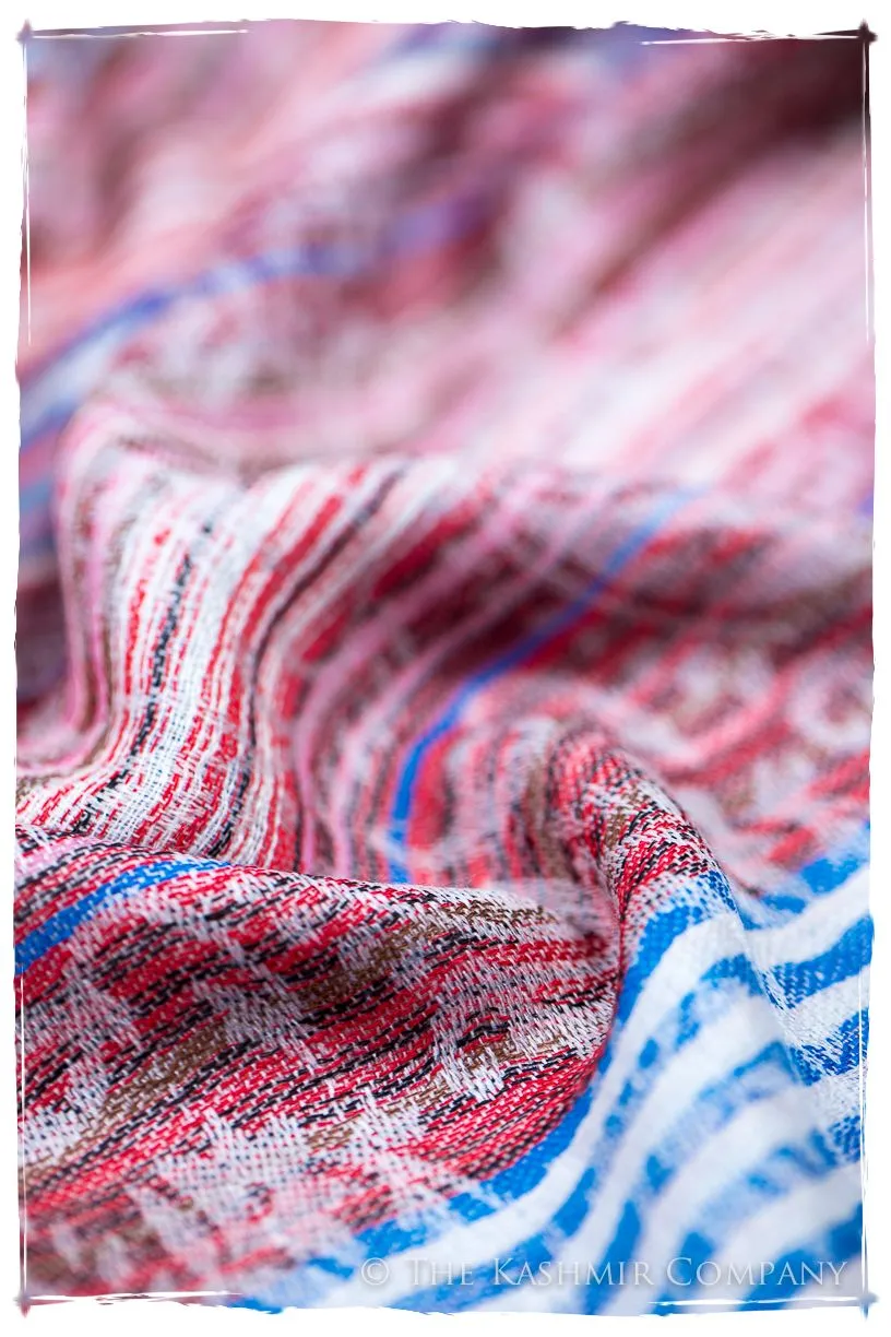 Raffaella Champs de Paisley Ivory Kashmir Wool Scarf
