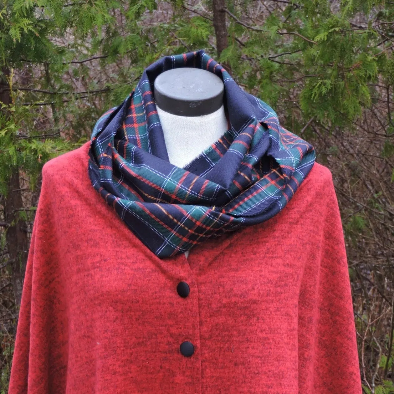 Raw Edge Infinity Scarf - Clan and Speciality