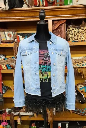 RAW HEM DENIM JACKET