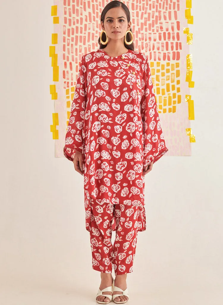 Rose Scarlet Relaxed Set