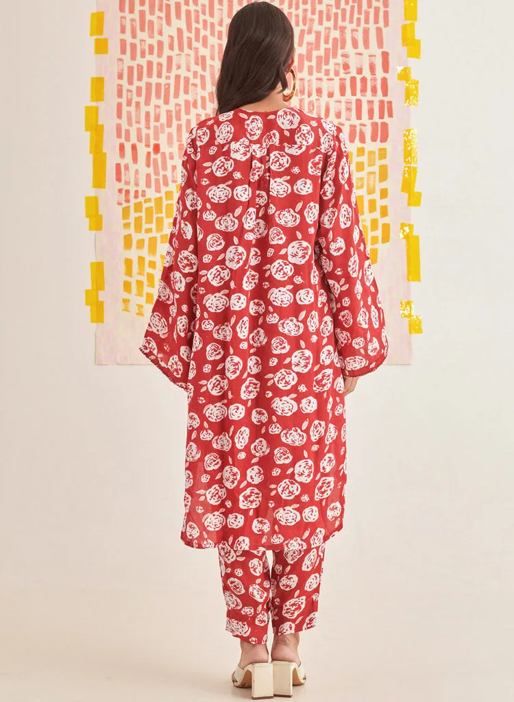 Rose Scarlet Relaxed Set