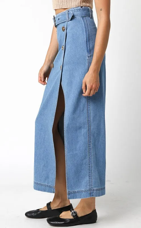 SAILOR BUTTON DOWN SKIRT