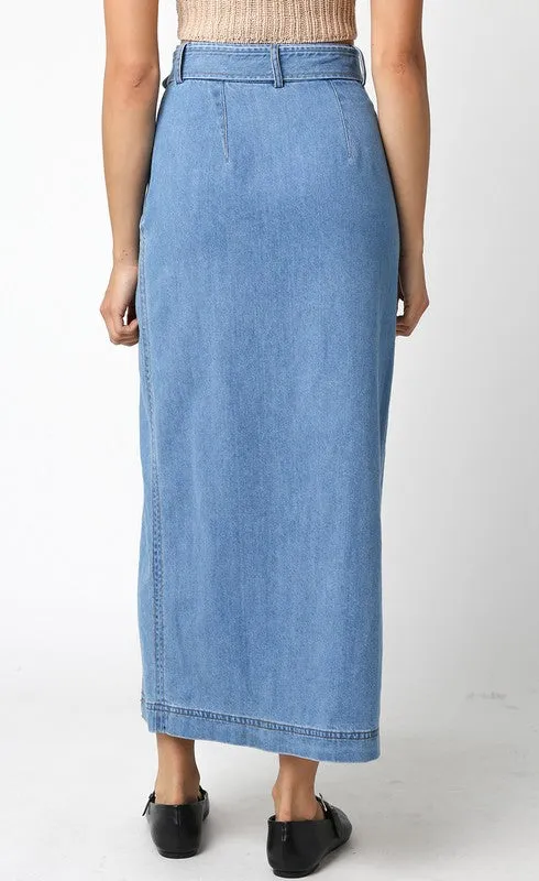 SAILOR BUTTON DOWN SKIRT