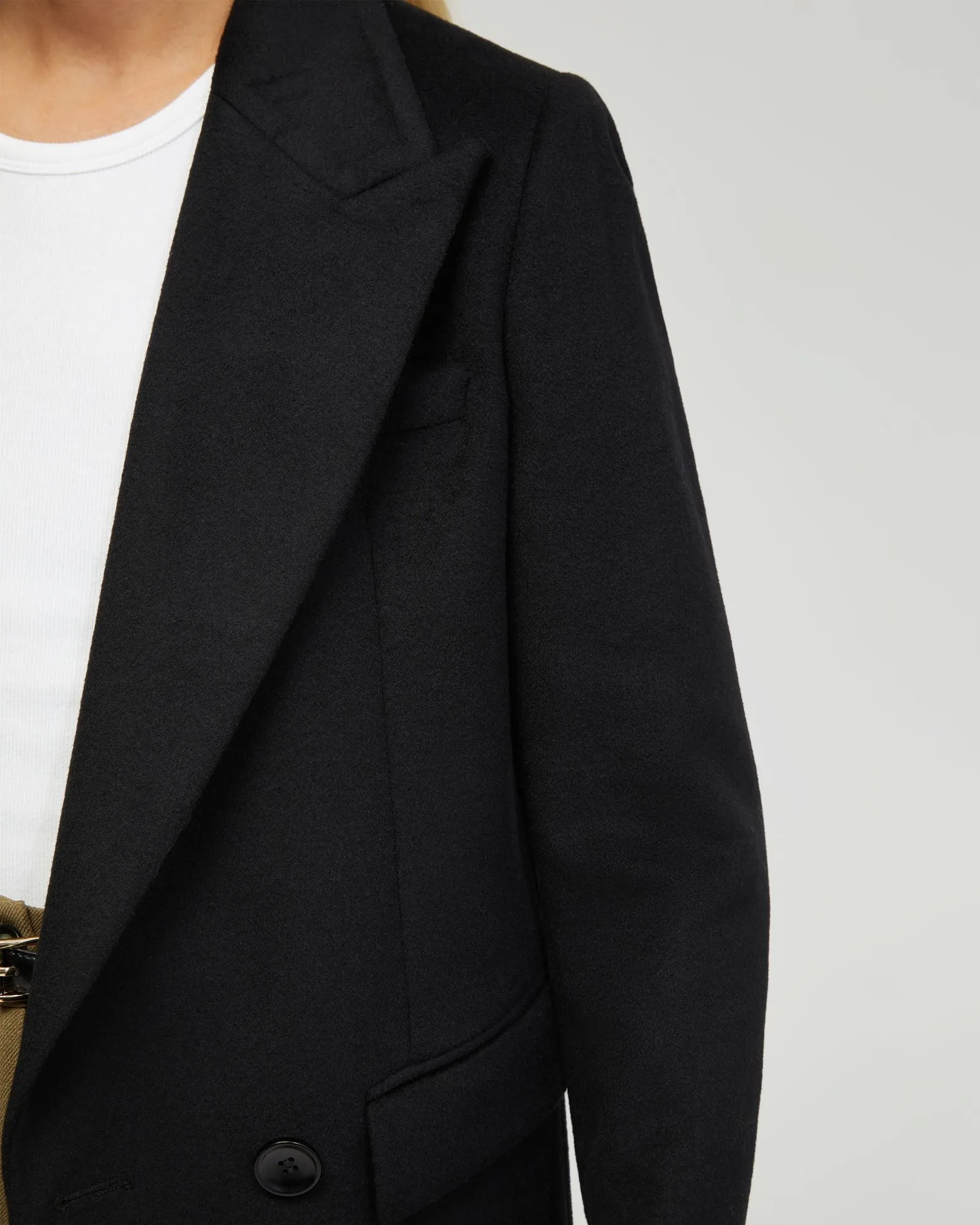 Saskia Double Breasted Wool Rich Coat