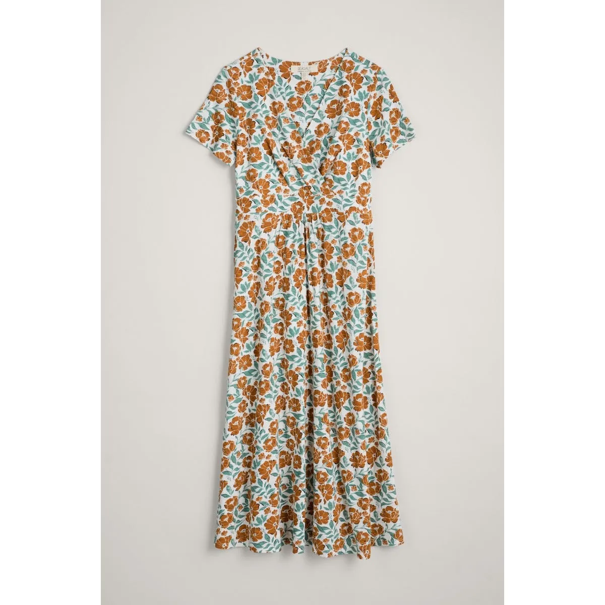 Seasalt Chapelle Dress Shadow Floral Chalk