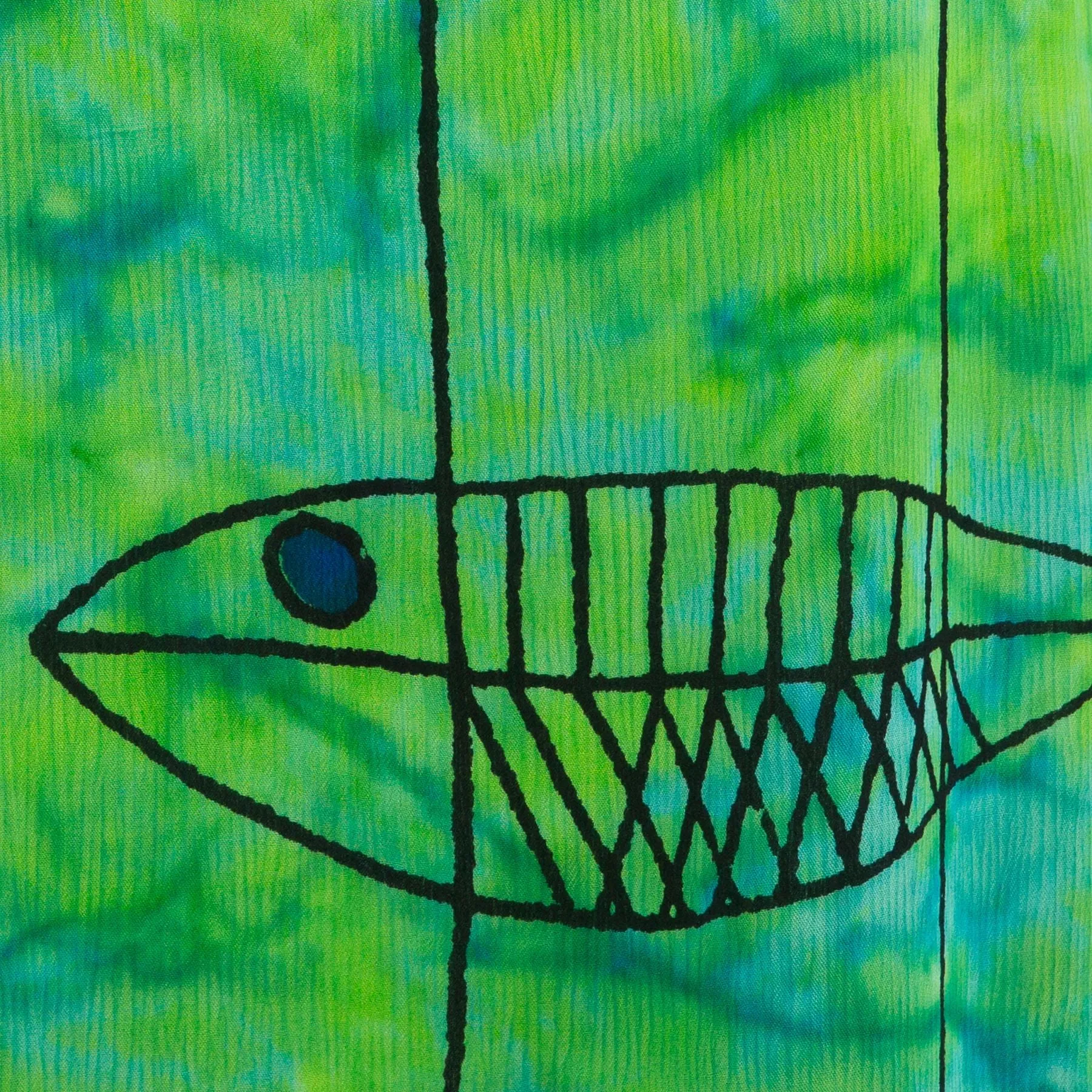 Shift Shaper Dress - Green Fish