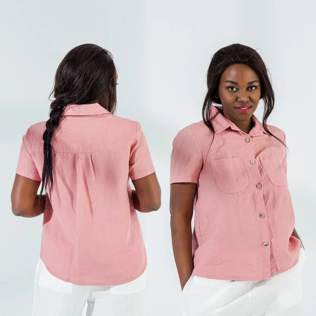 Short Sleeve Linen Shirt