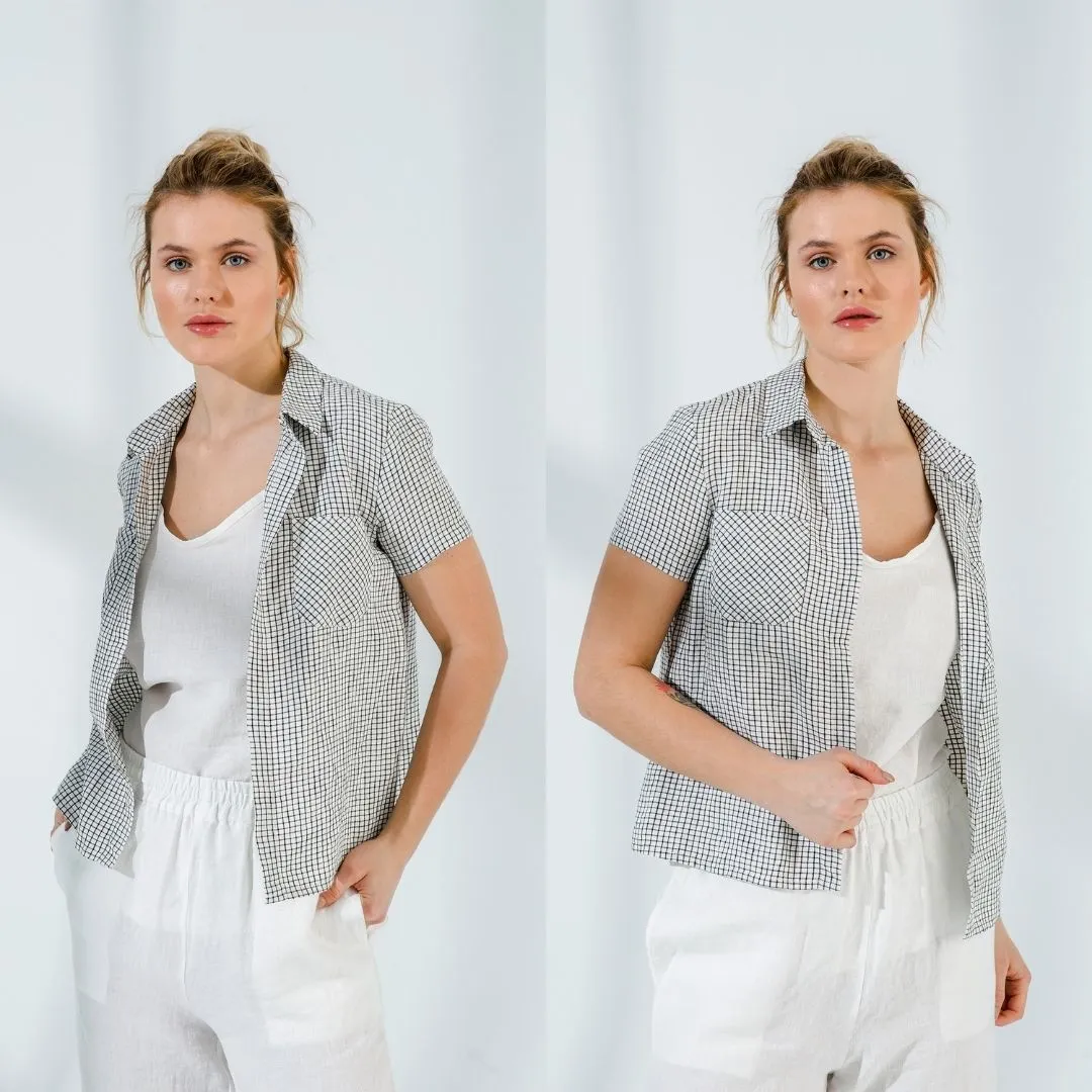 Short Sleeve Linen Shirt